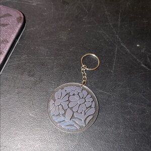 Black Sunflower Keychain